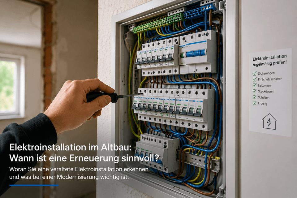 Elektroinstallation Altbau Sanierung